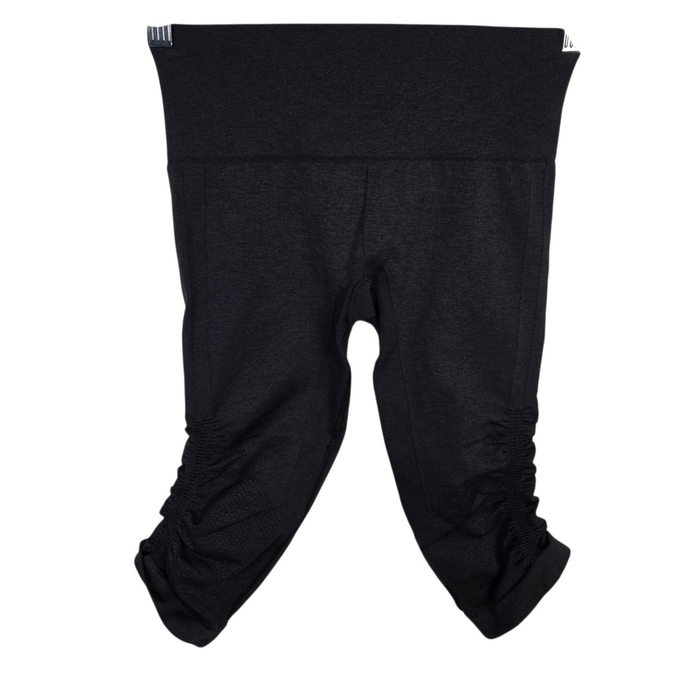 Lululemon‎ In the Flow Crop II Leggings Charcoal Grey Ruched Women's Size 6